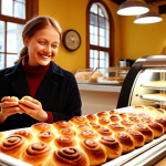 **Image:** A cozy German bakery interior. The air is filled with the scent of freshly baked bread and cinnamon rolls. Customers are smiling and relaxed, browsing pastries. Soft, warm lighting. Focus on the visual representation of the "feel-good" atmosphere created by the bakery's scent marketing.
